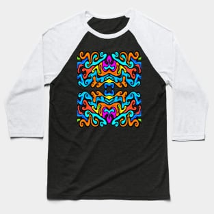 Color Swirl No.#36 Baseball T-Shirt